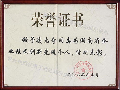 個(gè)人榮譽(yù)證書